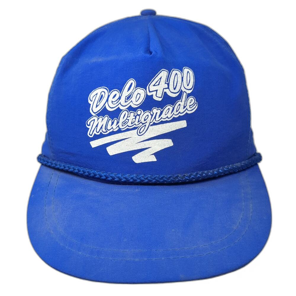 Royal Pacific Trucker Blue Hat One Size Delo 400 Multigrade Oil Chevron Rope